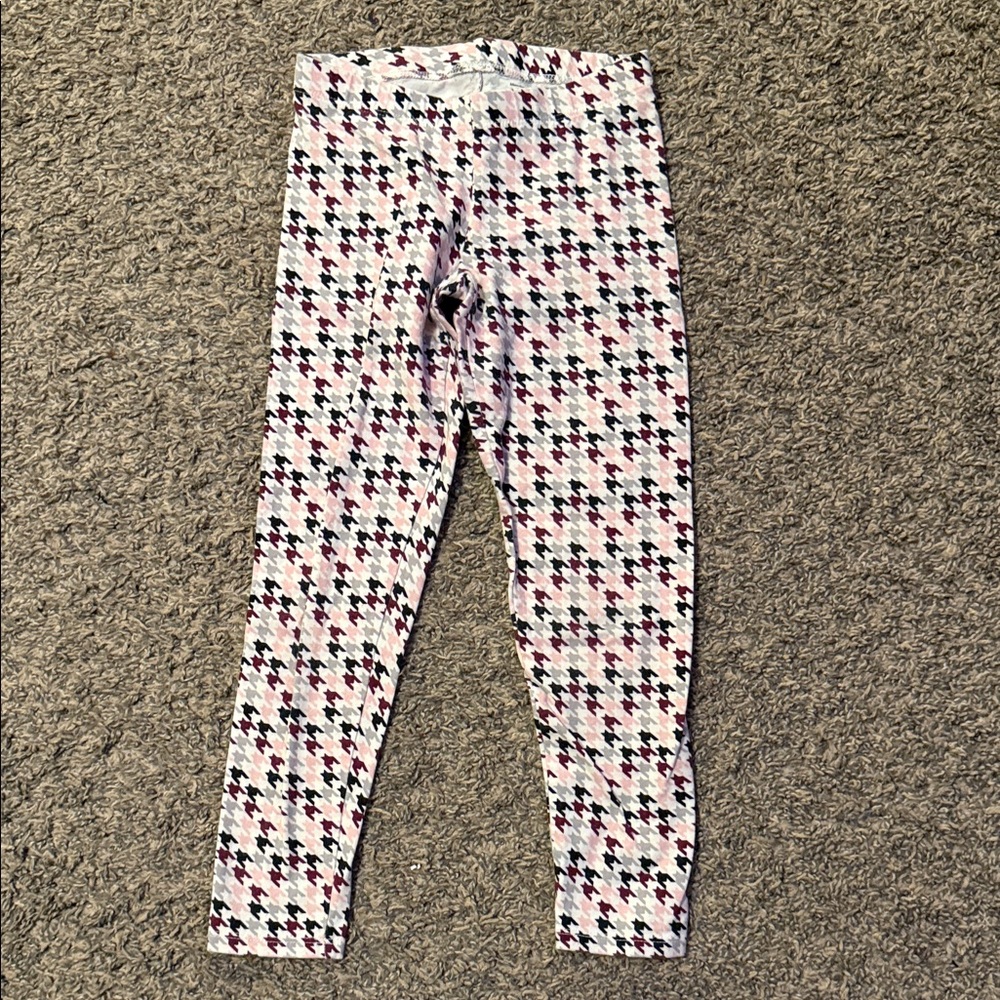 Stylish Houndstooth Girls’ Leggings